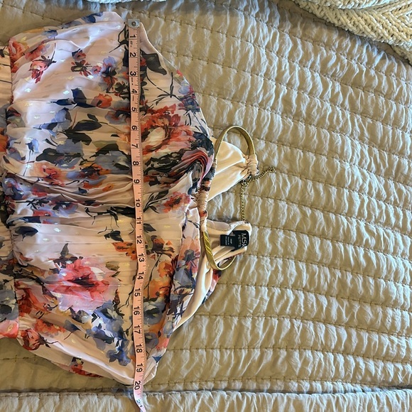 MSK Pink Floral Pleated Maxi Dress - Picture 5 of 7